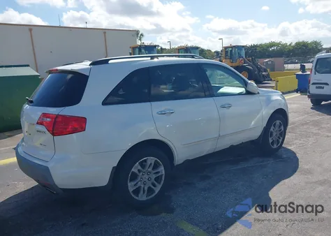 2008 Acura Mdx Technology Package z USA, uszkodzony, nr VIN 2HNYD28618H549705